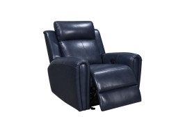 E3215 Royce Jonathan Blue Power Reclining Sofas by Leather Italia USA