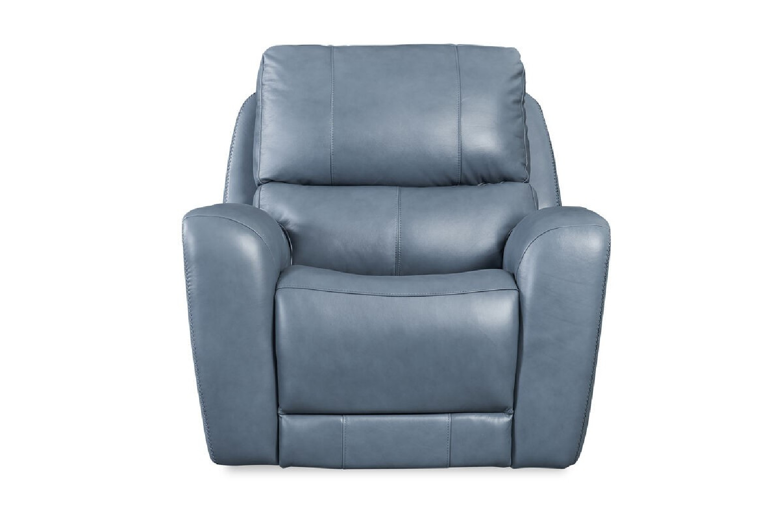 EH 295 Cambria Blue leather Bel Air dual Power Reclining Sofa & Loveseat by Italia USA