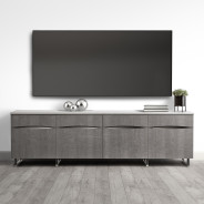 Media Cabinet Greige Marin Collection By Michael Amini .KI-MRIN081-139
