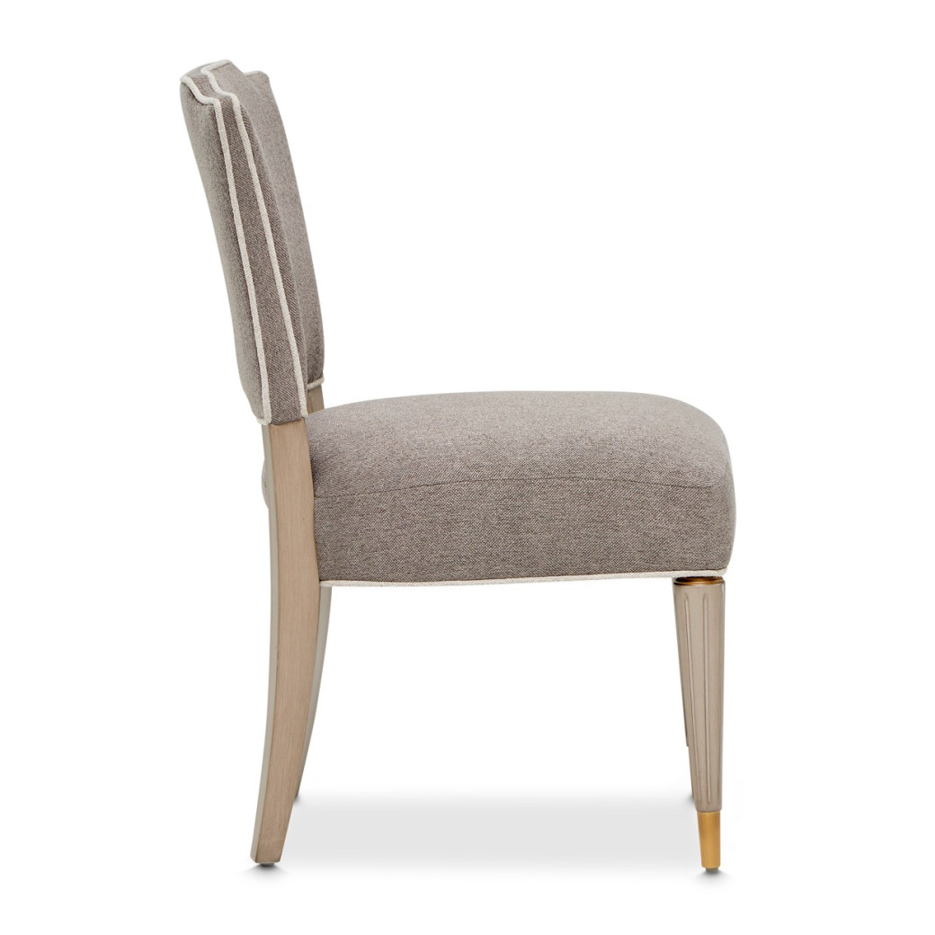 St. Charles Vanity Chair Dove Gray by Michael Amini 9088244-803