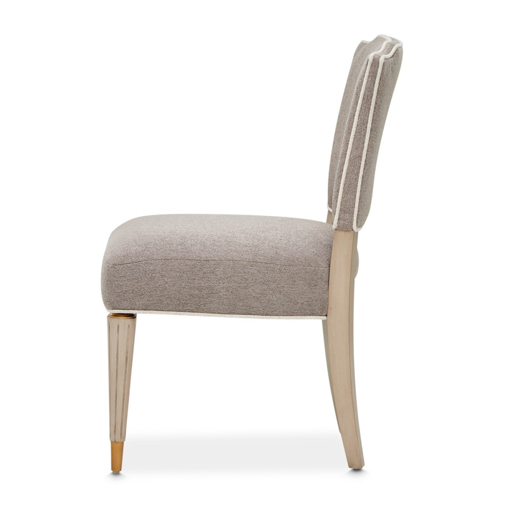 St. Charles Vanity Chair Dove Gray by Michael Amini 9088244-803