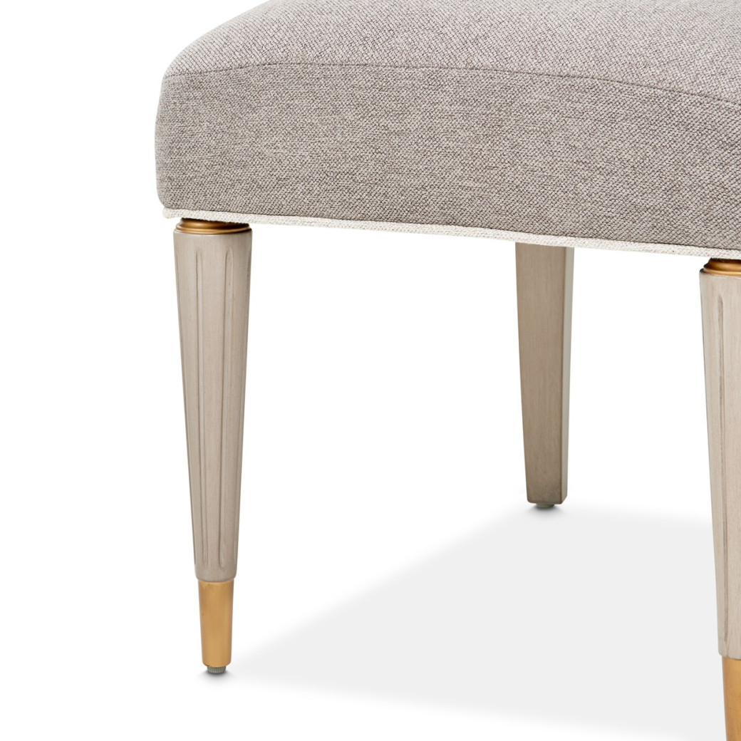 St. Charles Vanity Chair Dove Gray by Michael Amini 9088244-803
