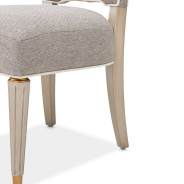 St. Charles Vanity Chair Dove Gray by Michael Amini 9088244-803