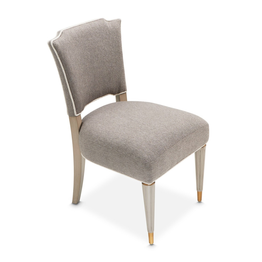 St. Charles Vanity Chair Dove Gray by Michael Amini 9088244-803