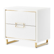 Nightstand Cloud White Palm Gate Collection By Michael Amini. 9086040-108