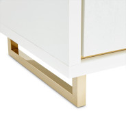 Nightstand Cloud White Palm Gate Collection By Michael Amini. 9086040-108