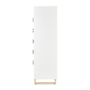 6 Drawer Chest Cloud White Palm Gate Collection By Michael Amini