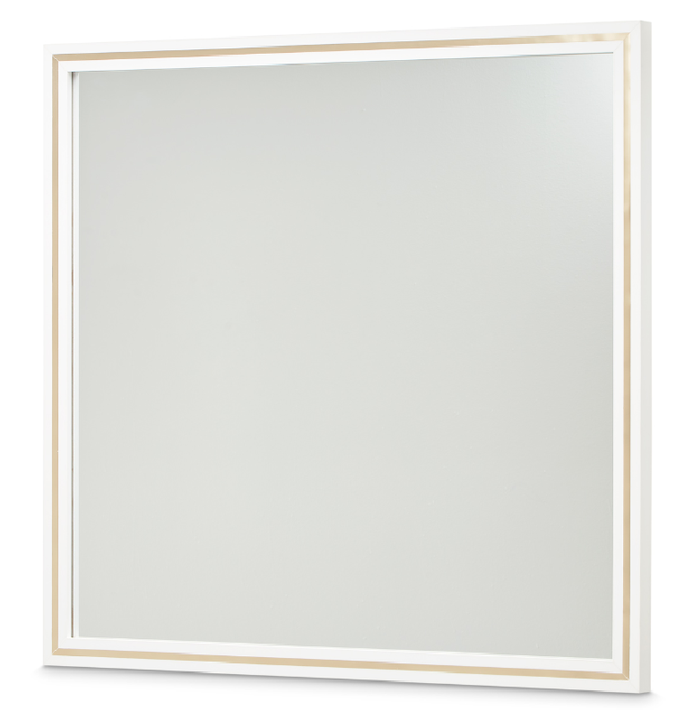 Wall Mirror Cloud White Palm Gate Collection By Michael Amini 9086260-108
