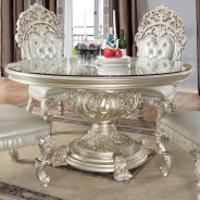 HD 8088 Round Dining Set Homey Design Victorian, European & Classic design