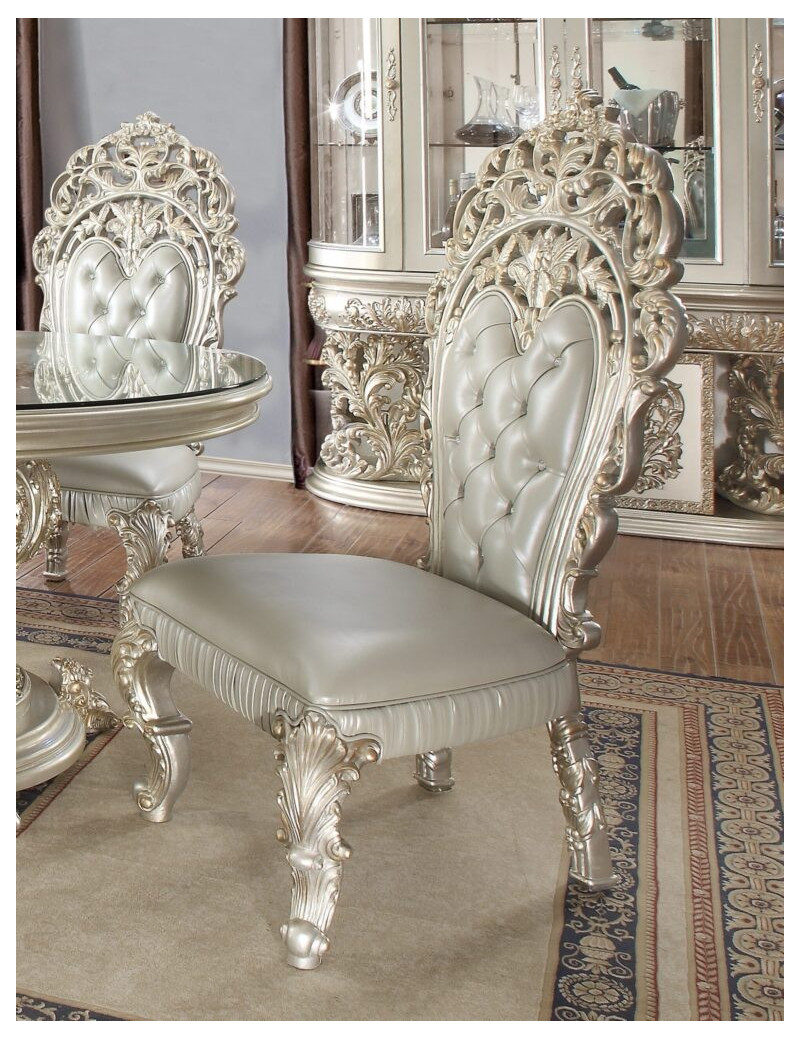 HD 8088 Round Dining Set Homey Design Victorian, European & Classic design