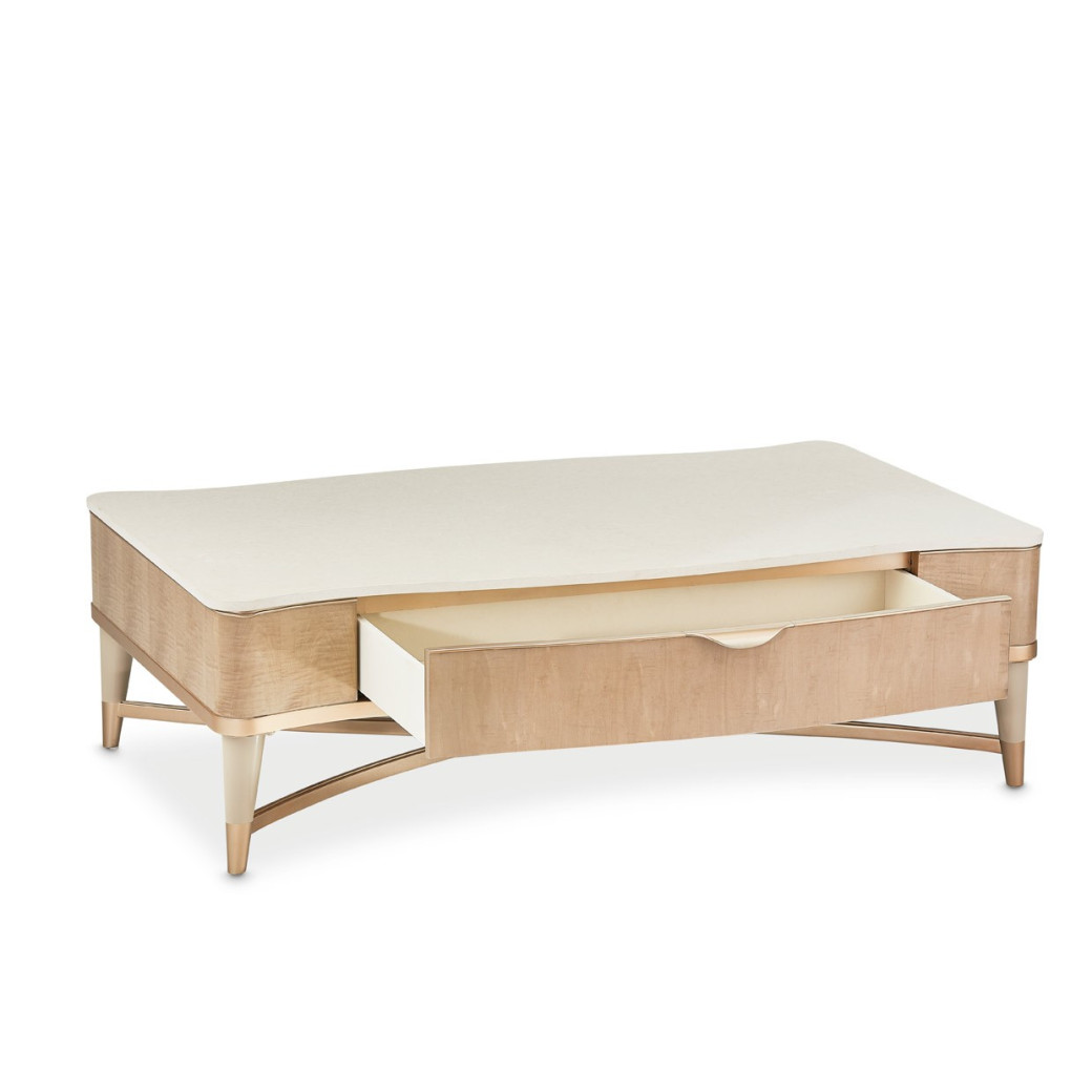 Malibu Crest Rectangular Cocktail Table By Michael Amini