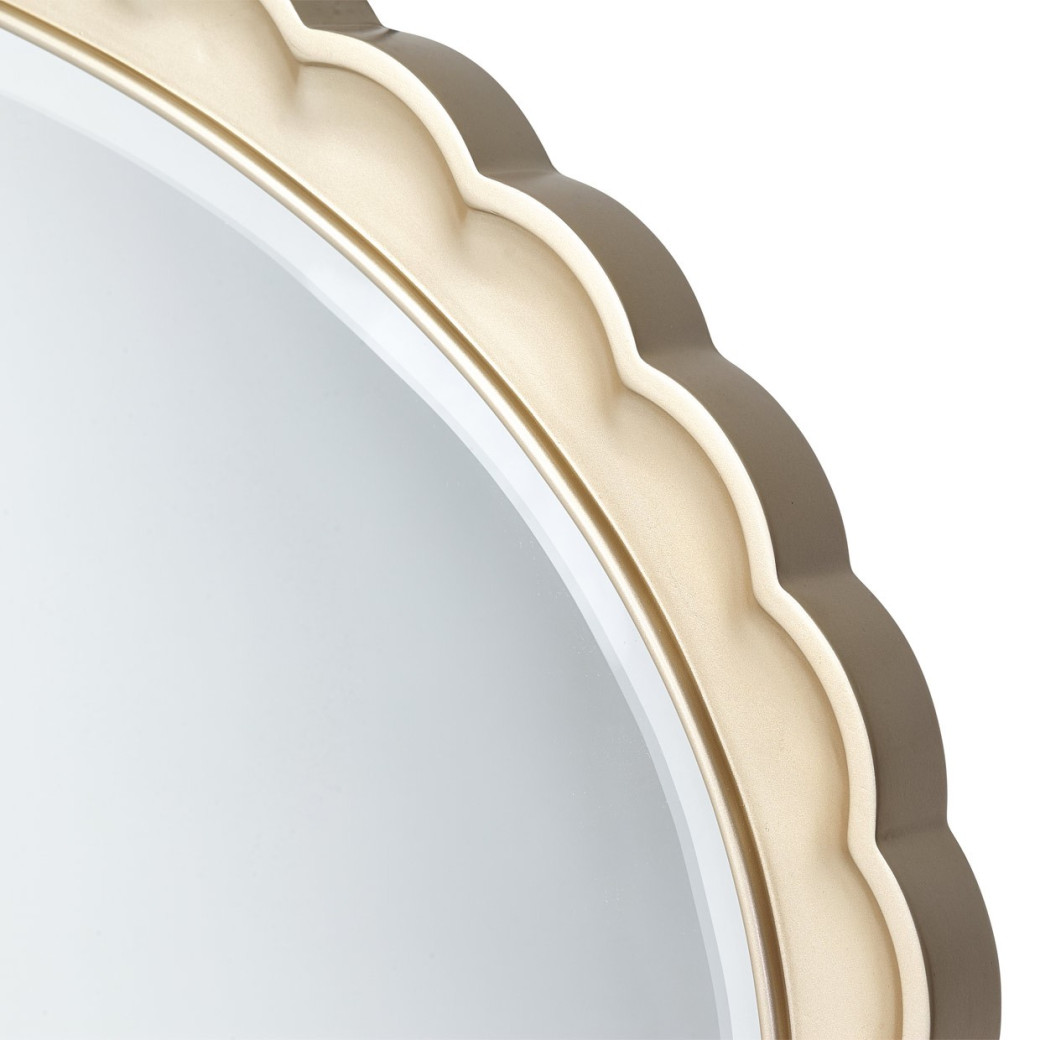 Oval Wall Mirror Chardonnay Malibu Crest Collection by Michael Amini N9007260-822