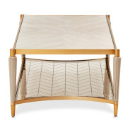 St.Charles Rect. Cocktail Table Dove Gray By Michael Amini 9088201-803