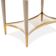 St.Charles End Table Dove Gray By Michael Amini 9088202-803