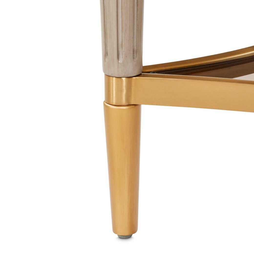 St.Charles End Table Dove Gray By Michael Amini 9088202-803