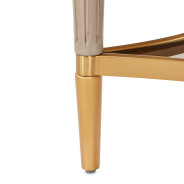 St.Charles End Table Dove Gray By Michael Amini 9088202-803
