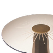 St.Charles Chairside Table Dove Gray by Michael Amini 9088222-803