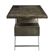 OF02586 Urban Industrial Chic Brancaster Executive Writing Desk W/USB by Acme Furniture