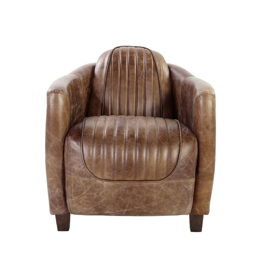 53547 Urban Industrial Chic Accent Chair Brancaster Collection By Acme Furniture