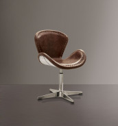 96554 Urban Industrial Chic Adjustable Accent Chair W/Swivel Brancaster Collection by Acme Furniture