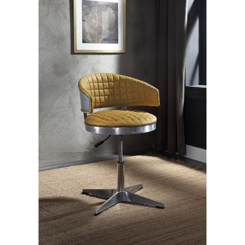96470 Urban Industrial Chic Adjustable Accent Stool W/Swivel Brancaster Collection by Acme Furniture