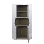 97710  Urban Industrial Chic Corner Cabinet Brancaster Collection by Acme Furniture