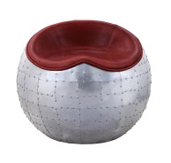 59838 Urban Industrial Chic Antique Red Top Grain Leather Brancaster by Acme Furniture