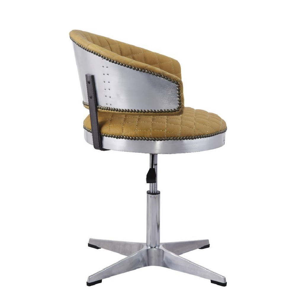 96470 Urban Industrial Chic Adjustable Stool W/Swivel Brancaster by Acme Furniture