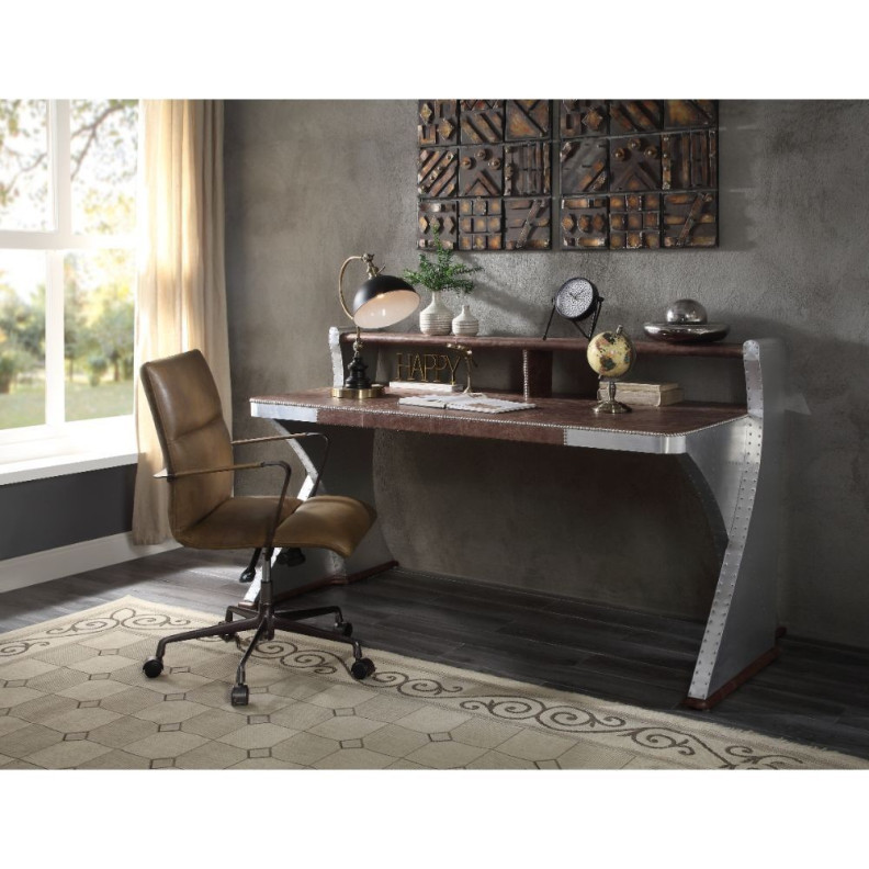 92857 Urban Industrial Chic Executive Writing Desk Brancaster Collection by Acme Furniture