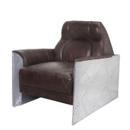 59715 Urban Industrial Chic Accent Chair Brancaster Collection by Acme Furniture