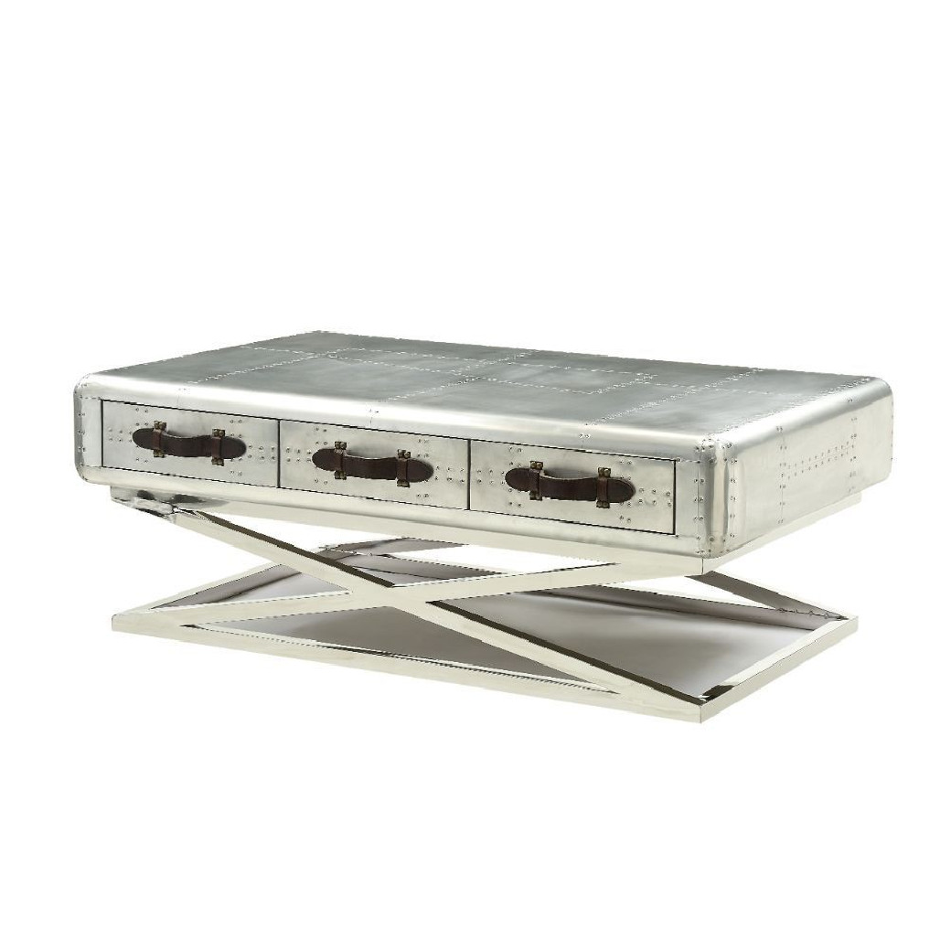 83555 Urban Industrial Chic Coffee Table Brancaster Collection by Acme Furniture