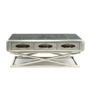 83555 Urban Industrial Chic Coffee Table Brancaster Collection by Acme Furniture