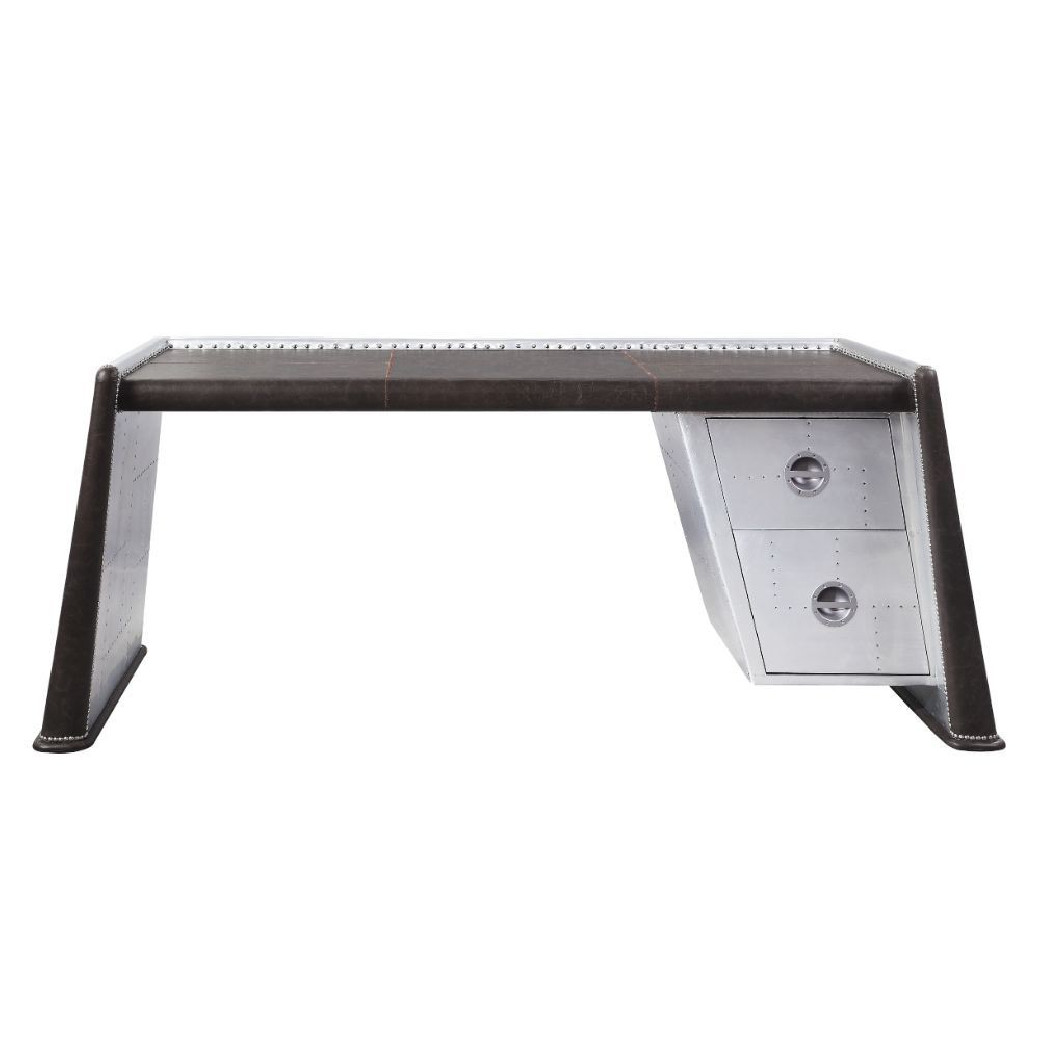 92855 Urban Industrial Chic Executive Writing Desk Brancaster Collection by Acme Furniture
