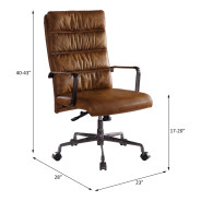 92855 Urban Industrial Chic Executive Writing Desk Brancaster Collection by Acme Furniture