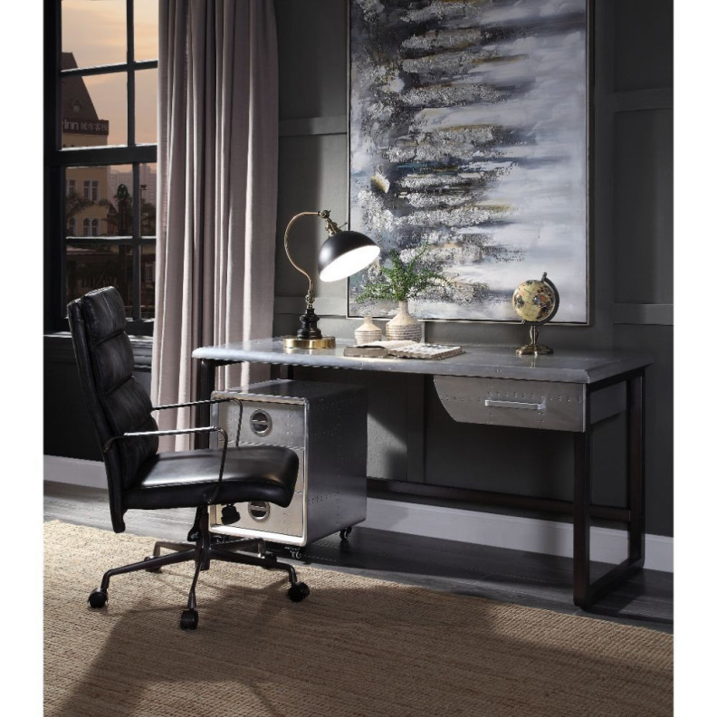 92428 Urban Industrial Chic Executive Writing Desk Brancaster Collection by Acme Furniture