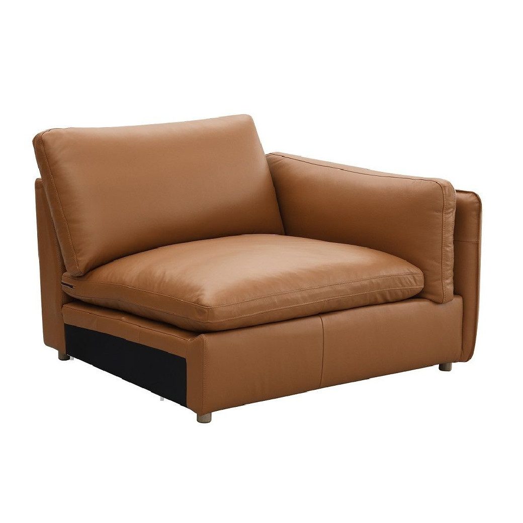 LV03370 Top Grain Brown Leather Brighton Sectional by Acme Furniture