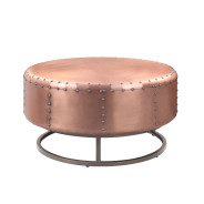 81220 Rose Gold Aluminum, Metal Coffee Raith Table by Acme Furniture