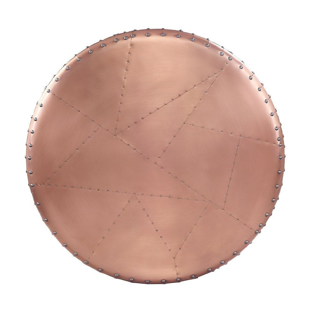 81220 Rose Gold Aluminum, Metal Coffee Raith Table by Acme Furniture
