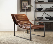 96674 Cocoa Top Grain Leather Quoba Accent Chair By Acme Furniture