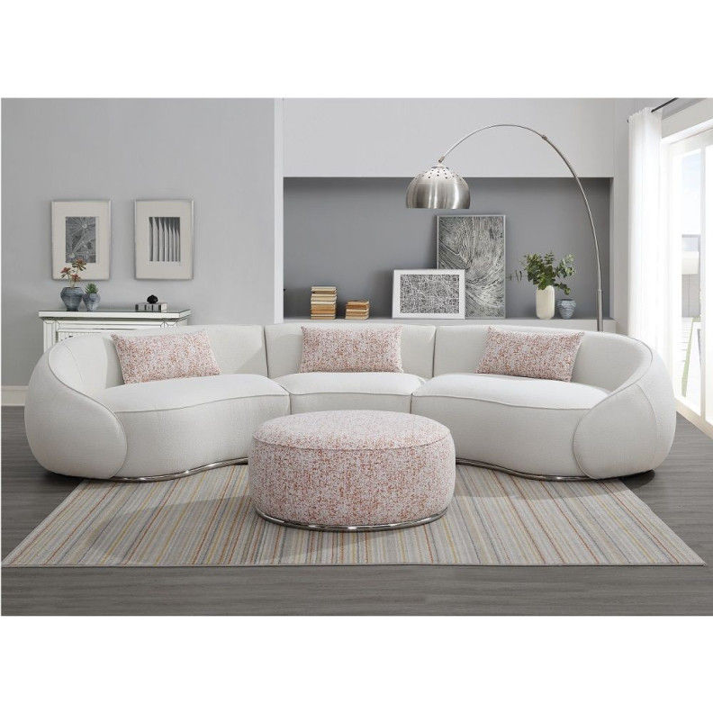 LV03010 Sahara Sectional Sofa W/3 Pillows by Acme Furniture
