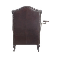 AC02994 Vintage Brown Top Grain Leather Pino Accent Chair by Acme Furniture