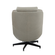 AC02584 Twilight Top Grain Leather Piran Accent Chair W/Swivel by Acme Furniture