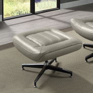 AC02584 Twilight Top Grain Leather Piran Accent Chair W/Swivel by Acme Furniture