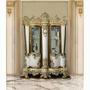 DN60003 Curio Antique Gold & Brown Finish Victorian Style Desiderius Collection By Acme Furniture