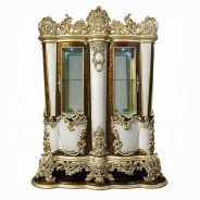 DN60003 Curio Antique Gold & Brown Finish Victorian Style Desiderius Collection By Acme Furniture