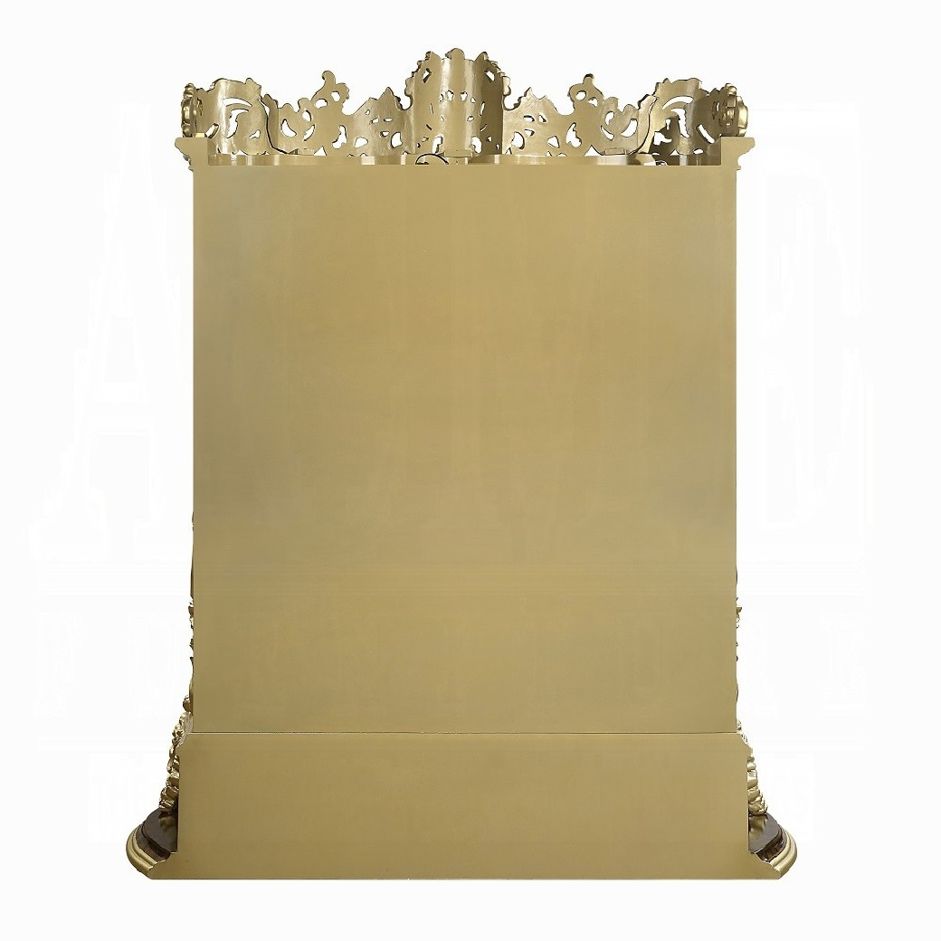 DN60003 Curio Antique Gold & Brown Finish Victorian Style Desiderius Collection By Acme Furniture