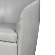 Barolo - Steamboat Ice Swivel Genuine Leather Club Chair By Parker House Furniture