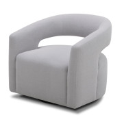 Orbit - Dame Dove Open Back Accent Swivel Chair by Parker House Furniture