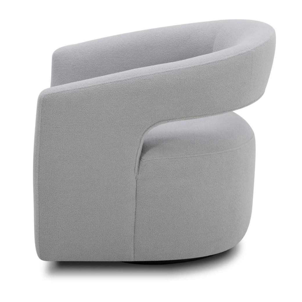 Orbit - Dame Dove Open Back Accent Swivel Chair by Parker House Furniture