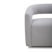Orbit - Dame Dove Open Back Accent Swivel Chair by Parker House Furniture